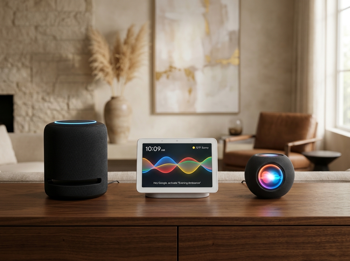 Alexa, Google Home & Siri Voice Control