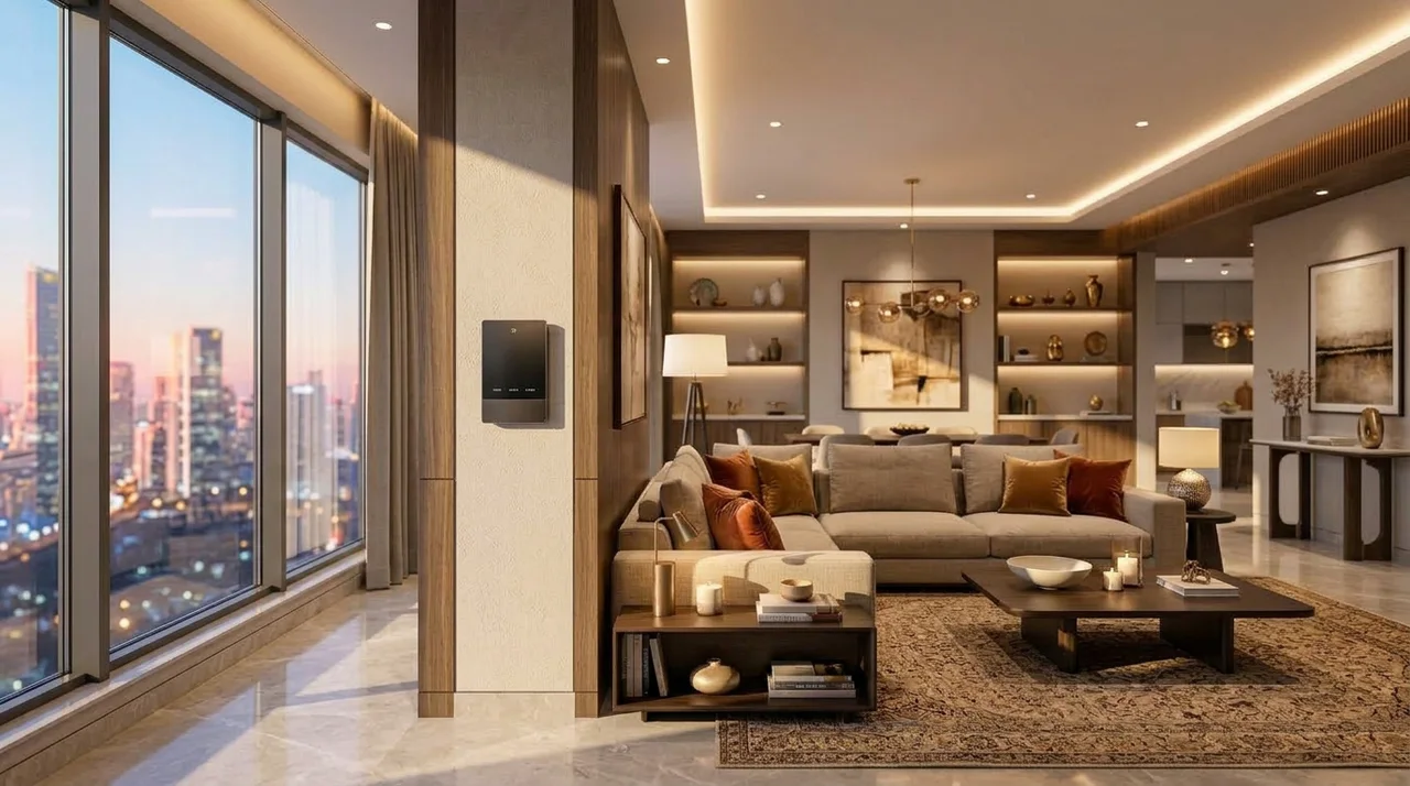 Living room in the Good morning scene